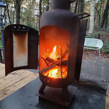 Chalet Met Veranda Aan Bosrand Vledder Esterno foto