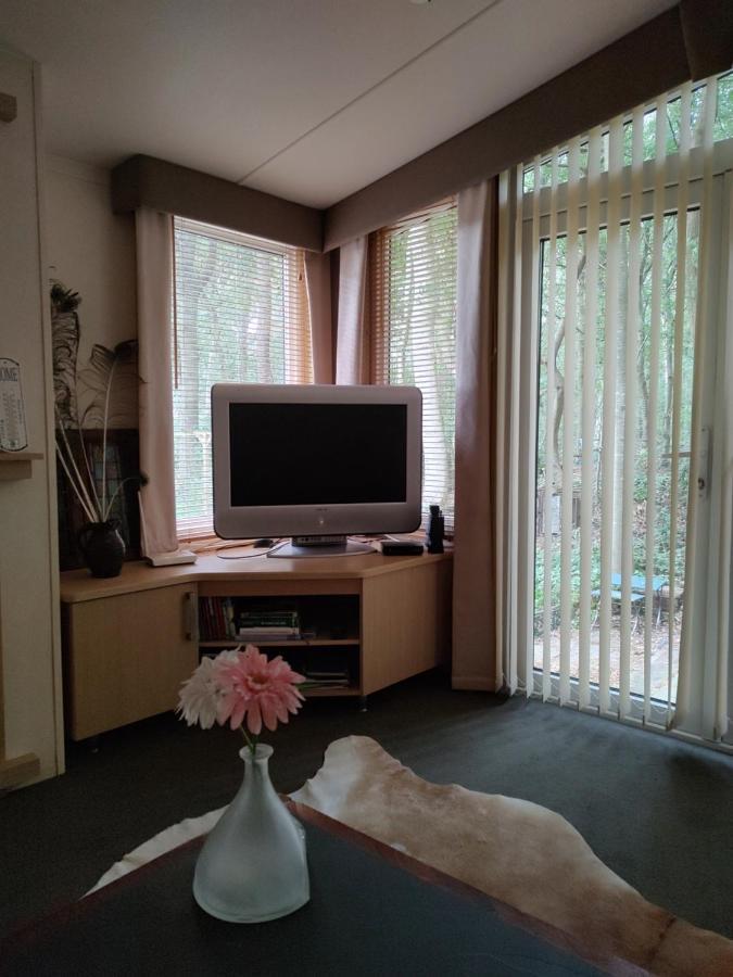 Chalet Met Veranda Aan Bosrand Vledder Esterno foto
